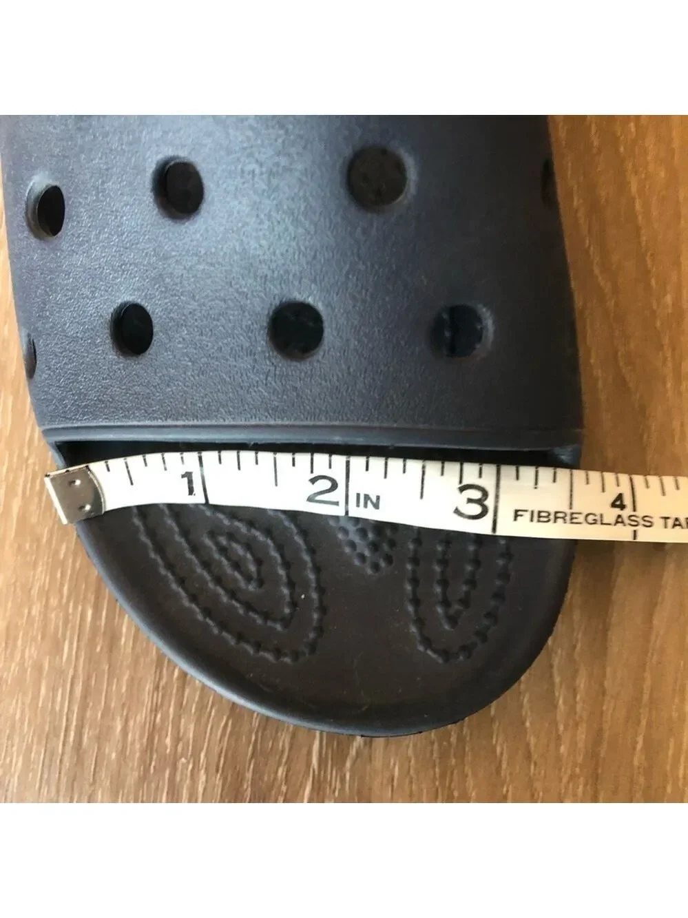 CROCS Classic II Slide Sandals Navy Blue men’s 3/women’s 5 with crocs charm